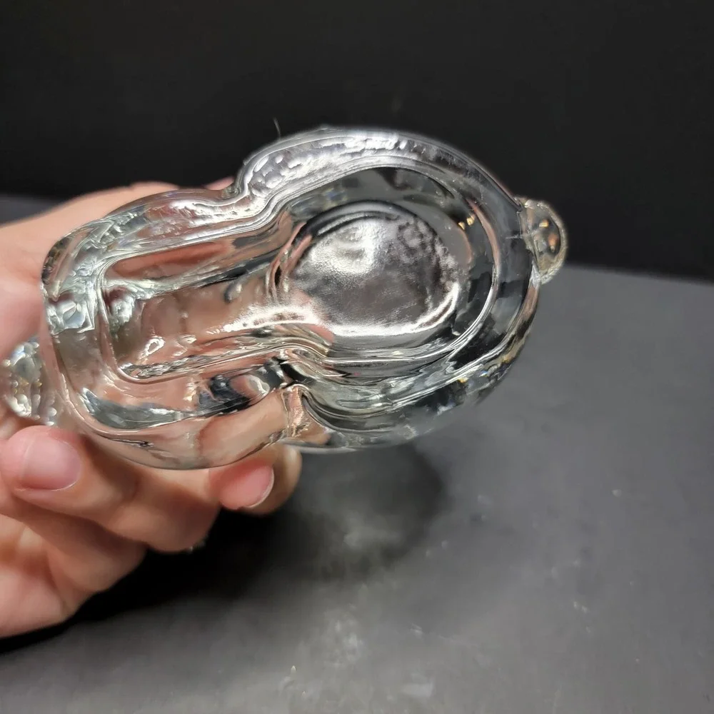 Vintage Indiana Clear Glass Bunny Voltive/tealight Candle Holder